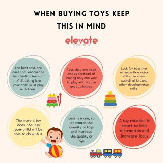 How do you decide which gifts are appropriate for your child? 🧩🪁🧮⁠
⁠
This post provides some suggestions for toys that will grow with your child, challenge, and nurture his/her cognitive, physical, language, and social-emotional skills.⁠
⁠
⁠
Toddlers are little explorers who learn through play. Play allows your child to develop and practice new skills at her own pace while following her individual interests. The toys and playthings that your child has access to can have a significant impact on her development.⁠
⁠
Here are a few things to consider! 👆🏻👆🏻⁠
⁠
🌐elevatetherapycenter.com⁠
.⁠
.⁠
.⁠
.⁠
#speechpathology #slp #speechtherapy #slpeeps #speechlanguagepathology #speechtherapist #slplife #speech #speechies #speechlanguagepathologist #slpsofinstagram #speechpathologist #instaslp #autism #speechie #schoolslp #occupationaltherapy #elavatetherapycenter #earlyintervention #speechandlanguagetherapy #therapy #slpa #dysphagia #speechdelay #autismawareness #speechpath #articulation #specialeducation #speechlanguagetherapy #languagedevelopment⁠